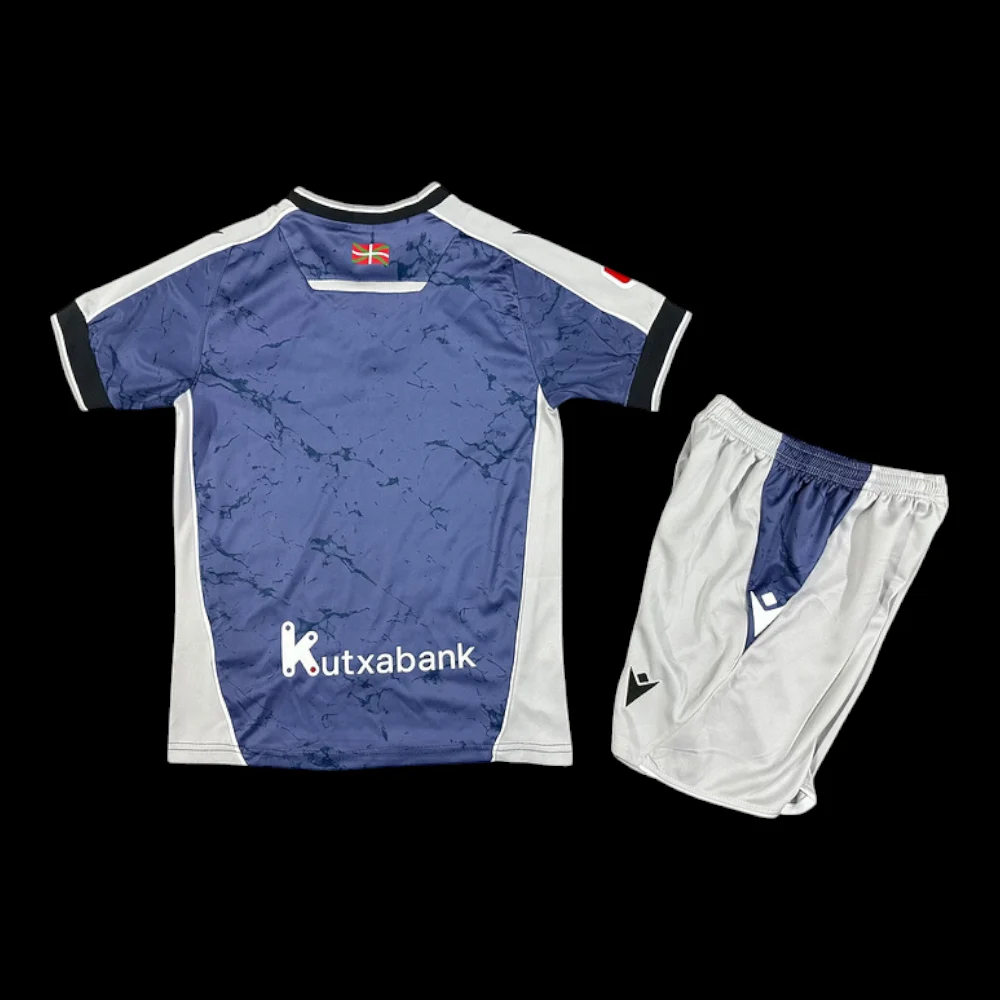 Vue arrière Real Sociedad Maillot Extérieur 2526 – Enfant